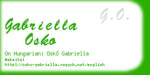 gabriella osko business card